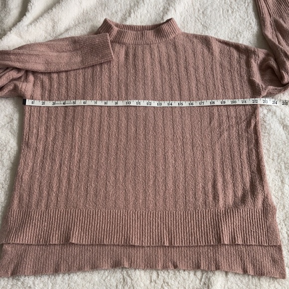 French Connection Dusty Rose Mockneck Sweater - Picture 4 of 8